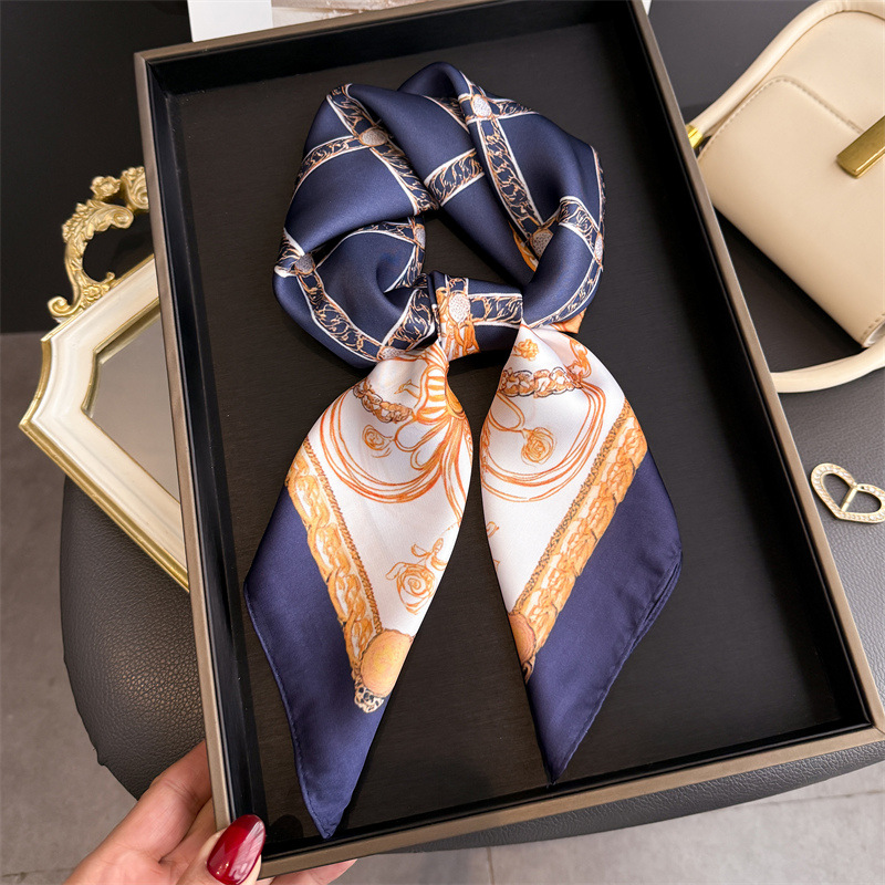 Blauer Klassischer Seidenschal – Face Scarf Mask Bewertung und Preis