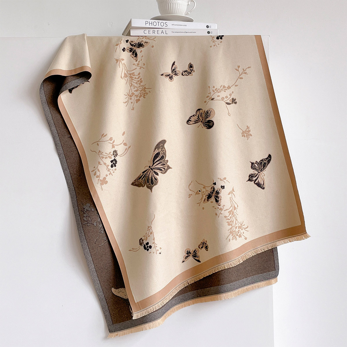 Damen-Schal aus Kaschmir-Imita – Woven Scarf Blanket Bewertung und Preis
